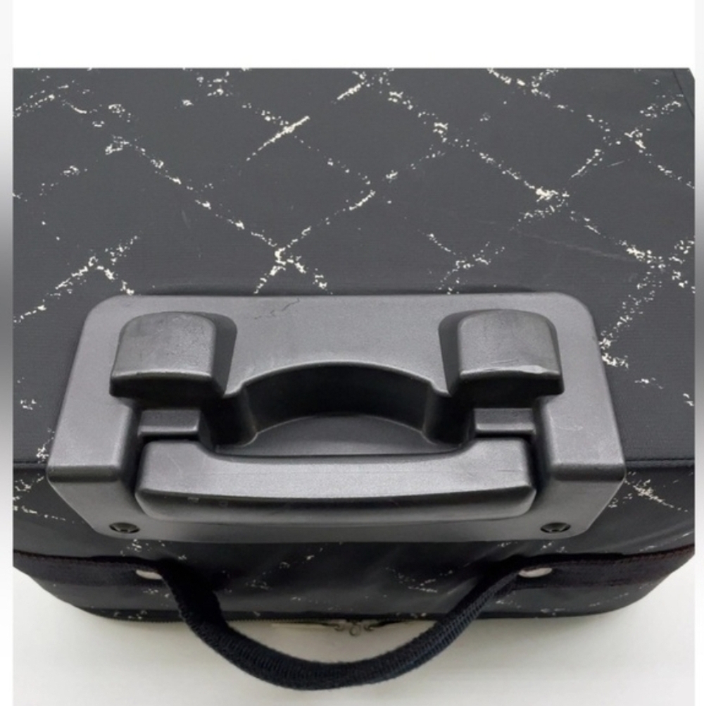 Chanel Black Travel Line quilted nylon rolling Carry On Suitcase - Picture 8 of 16